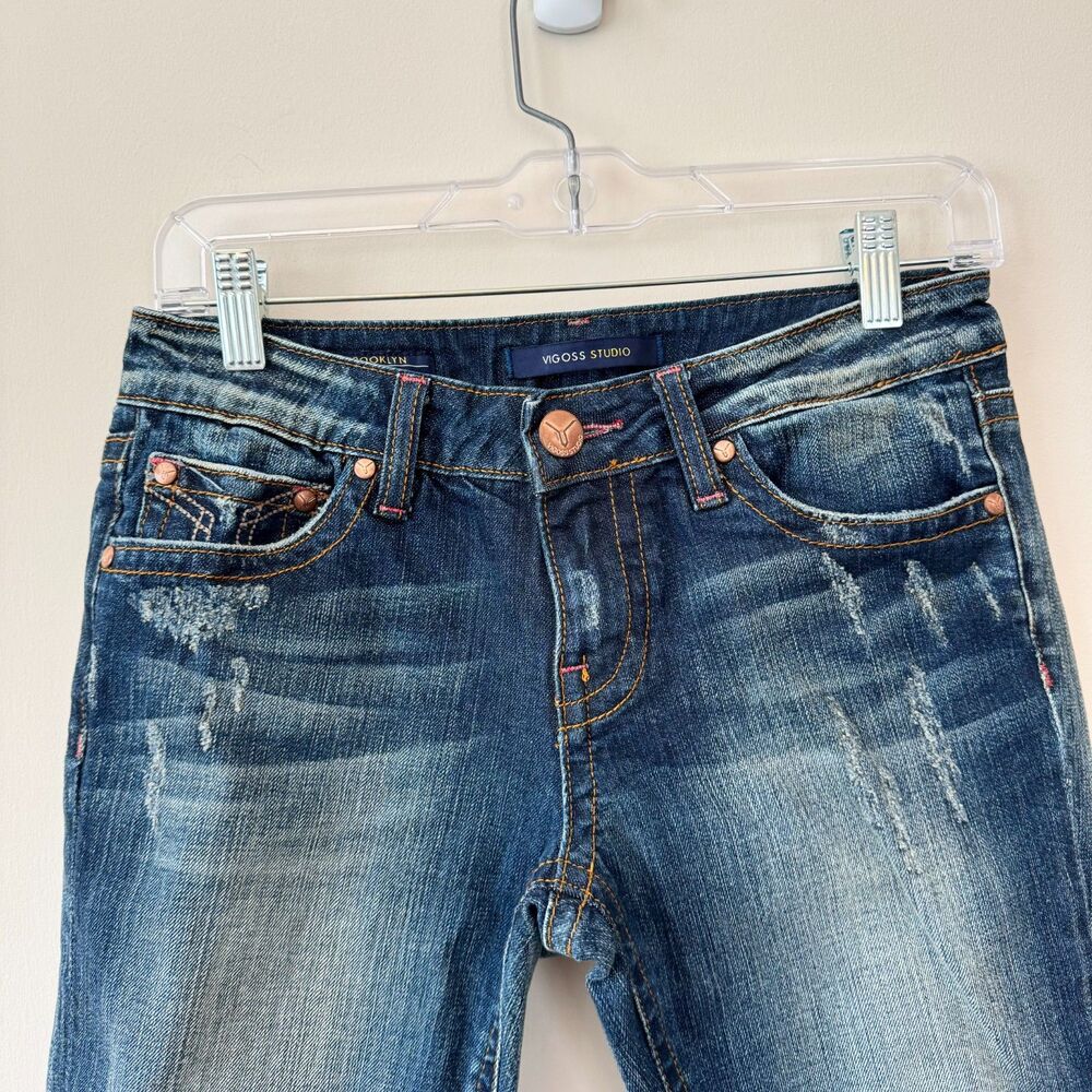 Vigoss Studio Women's Vintage Brooklyn Bermuda Jeans Size 28 - Picture 2 of 8